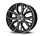 MOMO Road Wheels Massimo 18x8 - 5x114.3 BP +40 Offset - Matte Black Diamond Cut